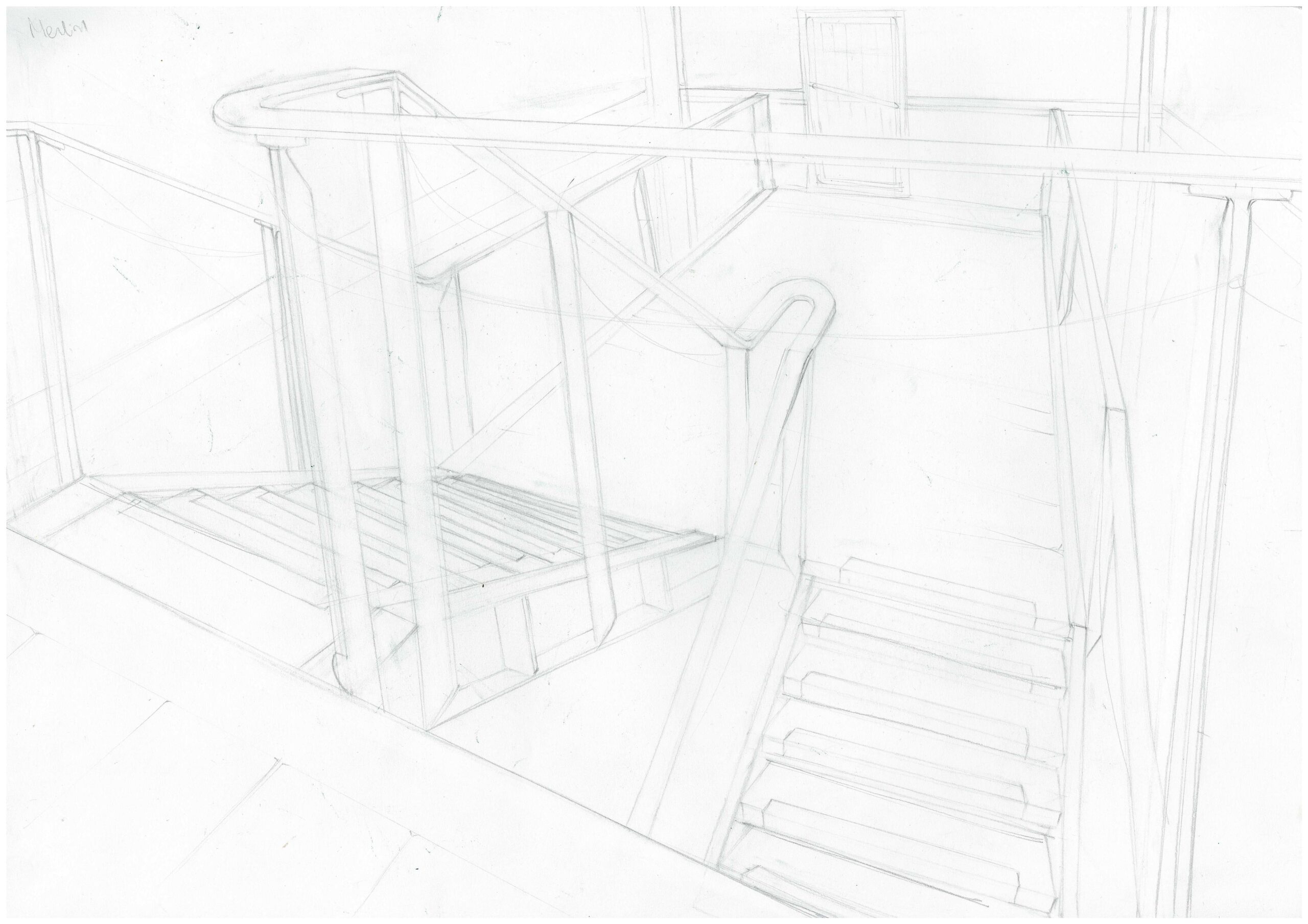 Dessin d'escalier — Merlin Vidau