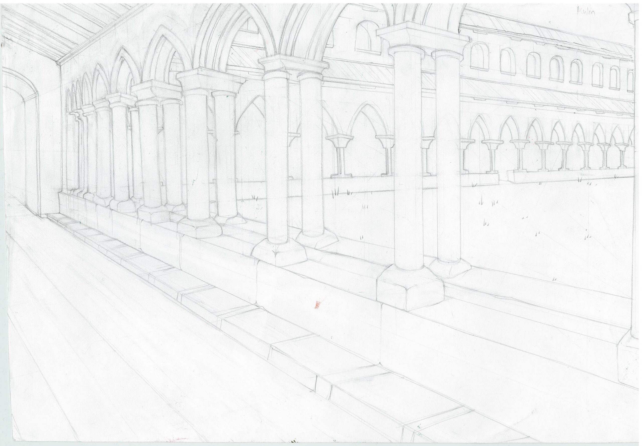 Exercice de perspective — Merlin Vidau